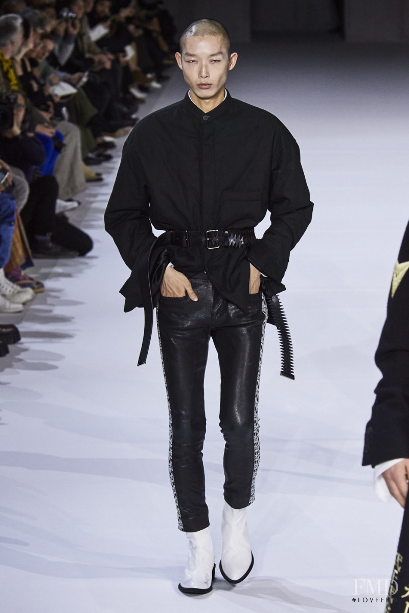 Xu Meen featured in  the Haider Ackermann fashion show for Autumn/Winter 2020