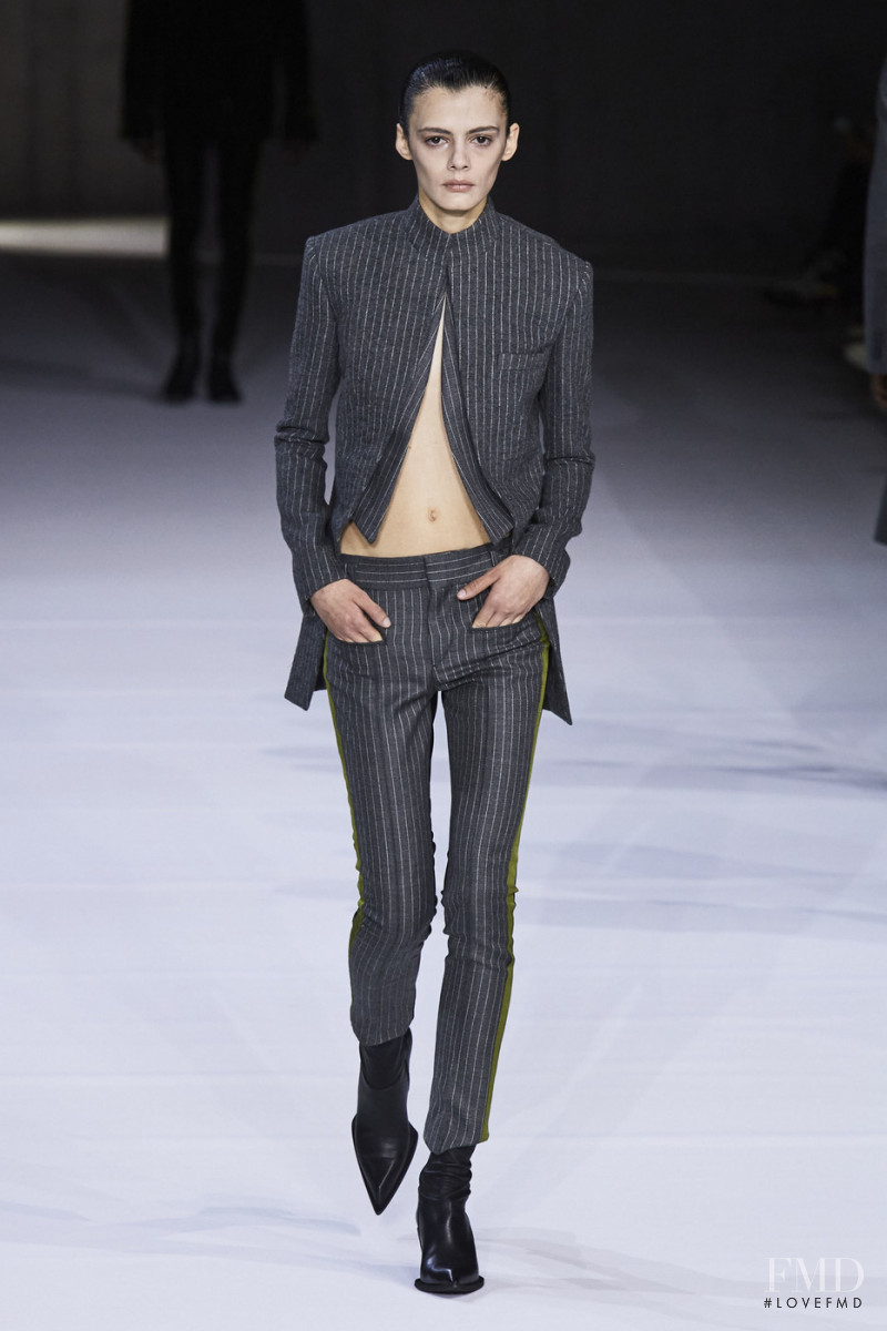 Sihana Shalaj featured in  the Haider Ackermann fashion show for Autumn/Winter 2020