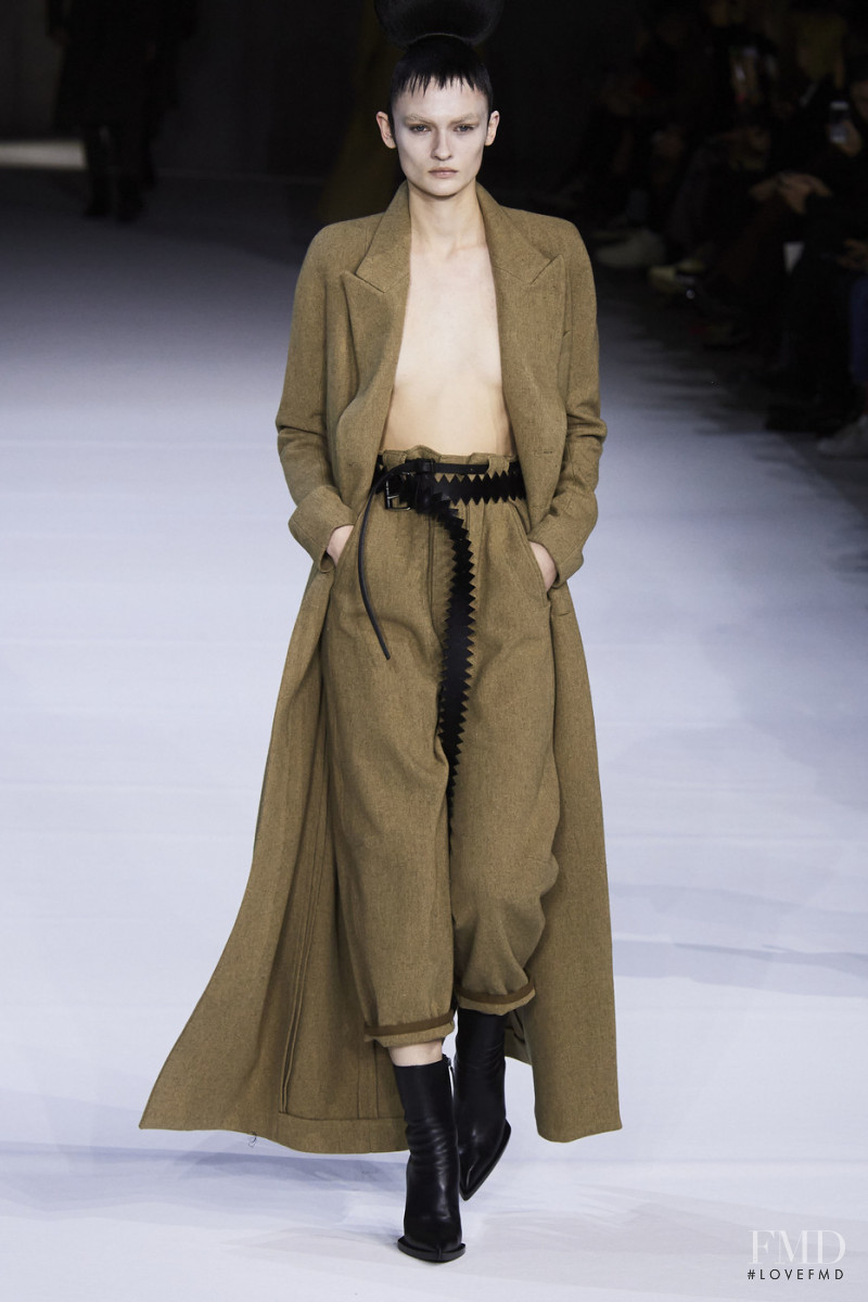 Lara Mullen featured in  the Haider Ackermann fashion show for Autumn/Winter 2020