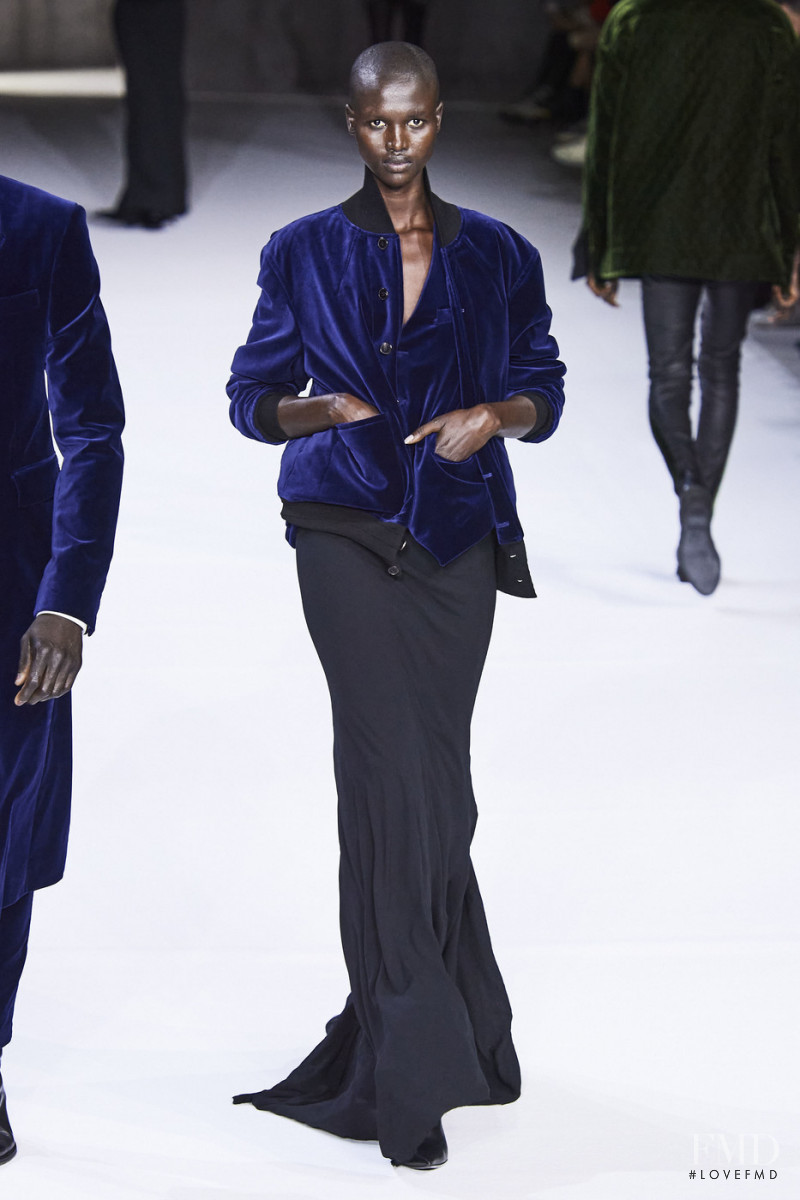 Amar Akway featured in  the Haider Ackermann fashion show for Autumn/Winter 2020