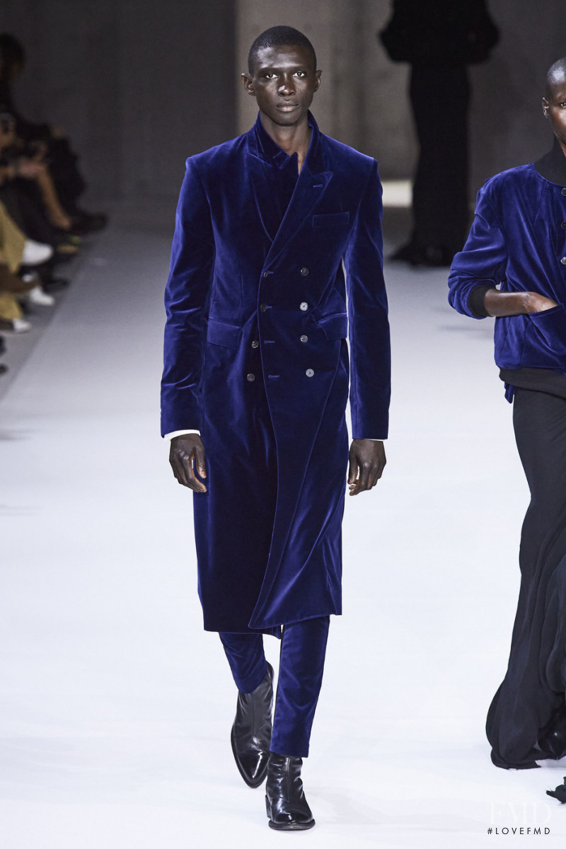 Fernando Cabral featured in  the Haider Ackermann fashion show for Autumn/Winter 2020