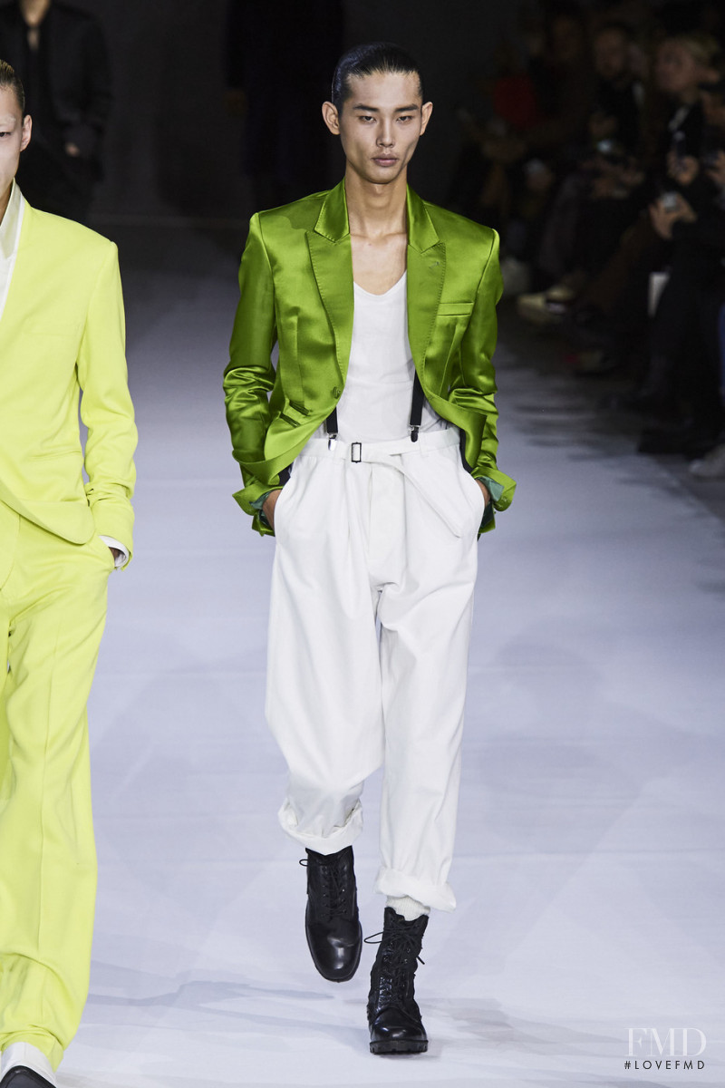 Tae Min Park featured in  the Haider Ackermann fashion show for Autumn/Winter 2020