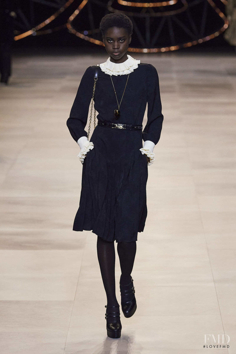 Tomiwa Mareyann featured in  the Celine fashion show for Autumn/Winter 2020
