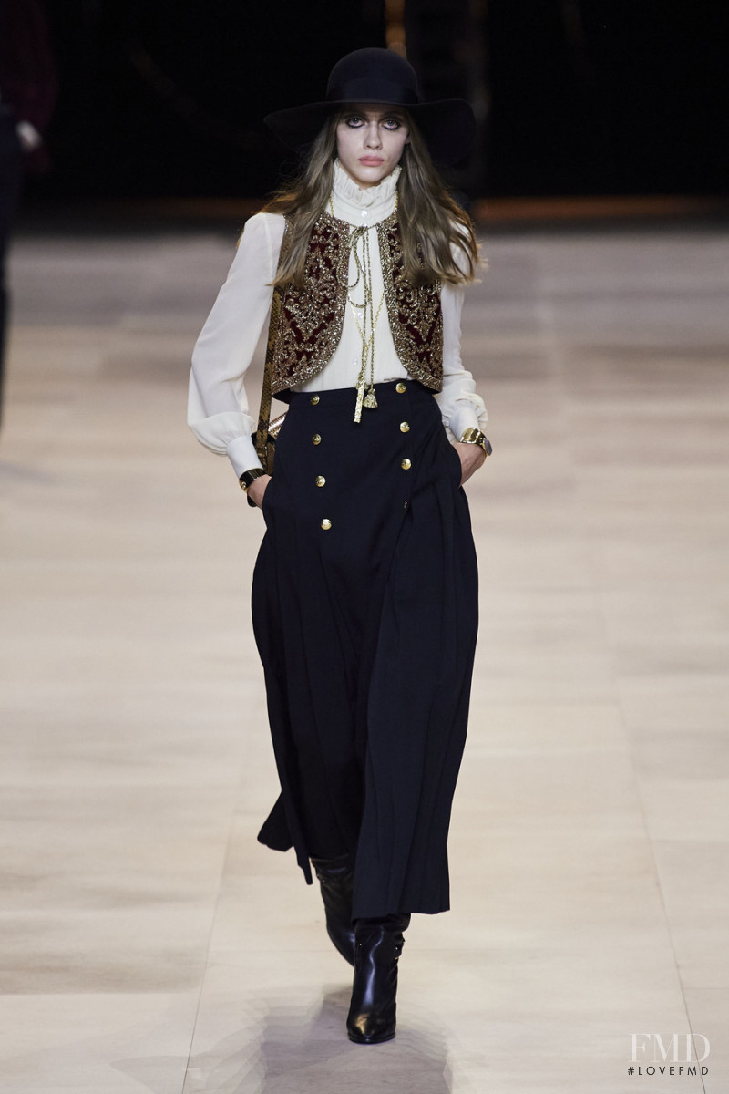 Odette Pavlova featured in  the Celine fashion show for Autumn/Winter 2020