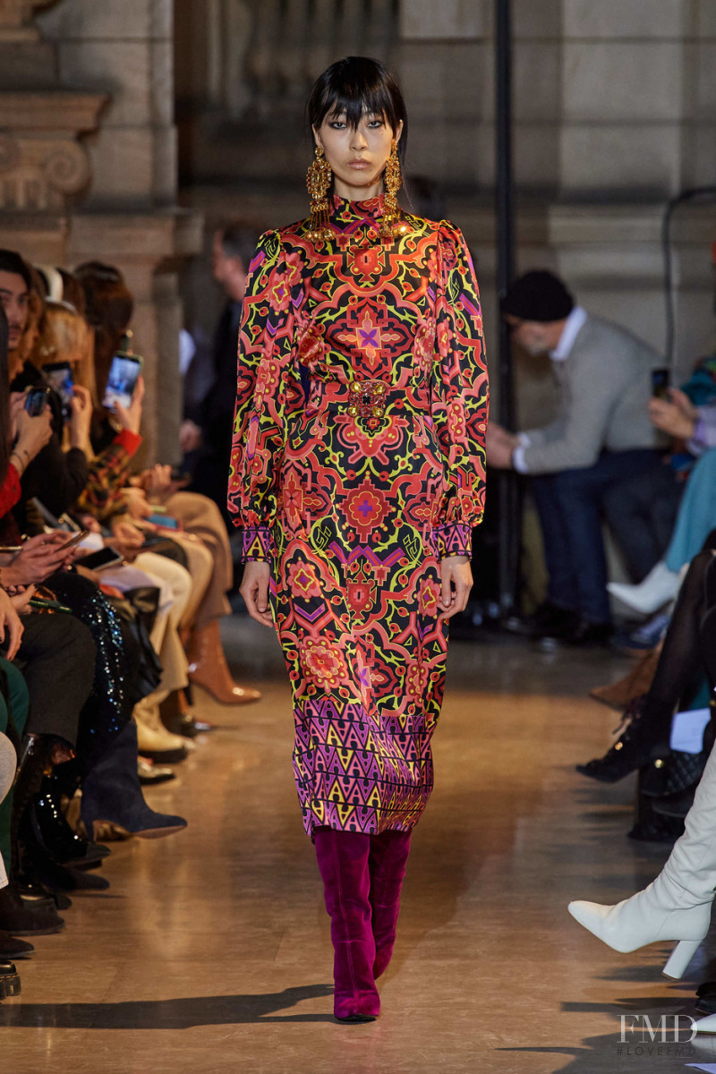 Shao Di featured in  the Andrew Gn fashion show for Autumn/Winter 2020