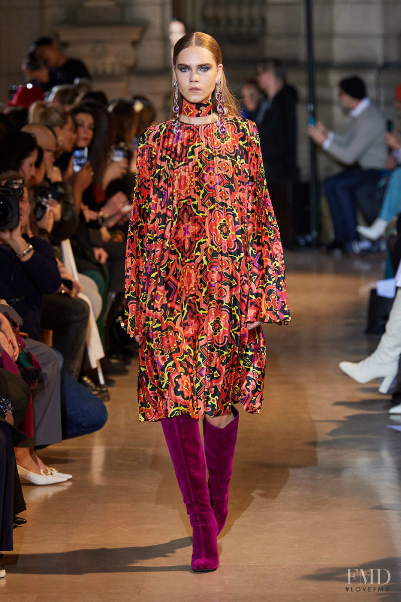 Line Brems featured in  the Andrew Gn fashion show for Autumn/Winter 2020