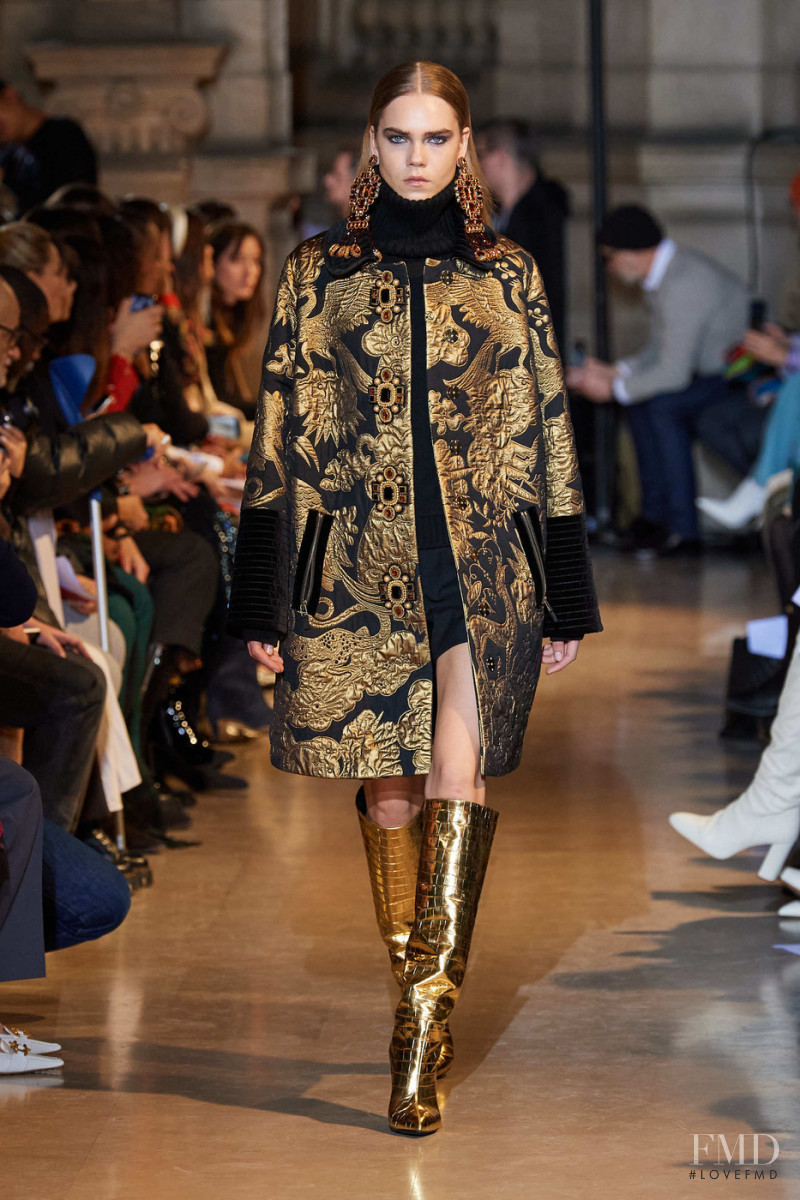 Line Brems featured in  the Andrew Gn fashion show for Autumn/Winter 2020
