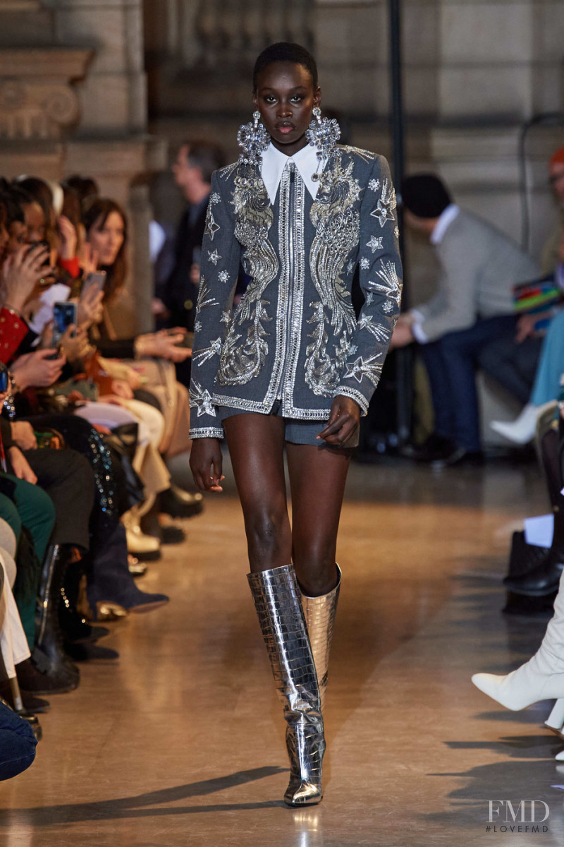 Sabah Koj featured in  the Andrew Gn fashion show for Autumn/Winter 2020