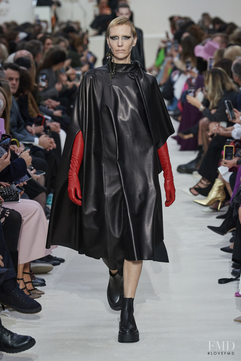 Hannelore Knuts featured in  the Valentino fashion show for Autumn/Winter 2020