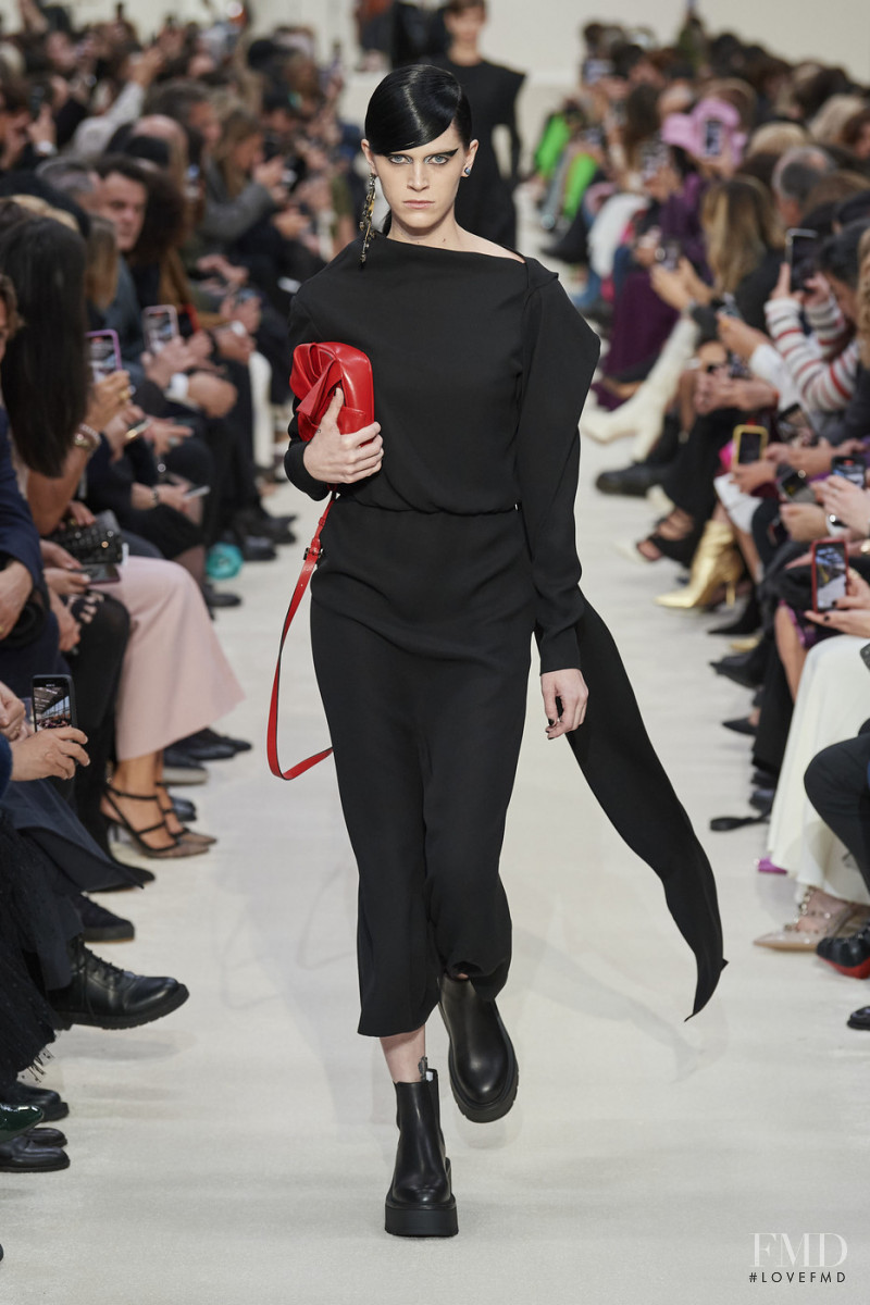 Makenna Cart featured in  the Valentino fashion show for Autumn/Winter 2020