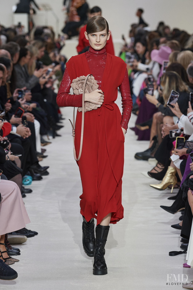 Signe Veiteberg featured in  the Valentino fashion show for Autumn/Winter 2020