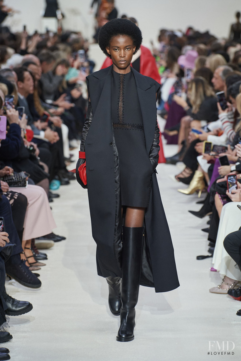 Christine Munezero featured in  the Valentino fashion show for Autumn/Winter 2020