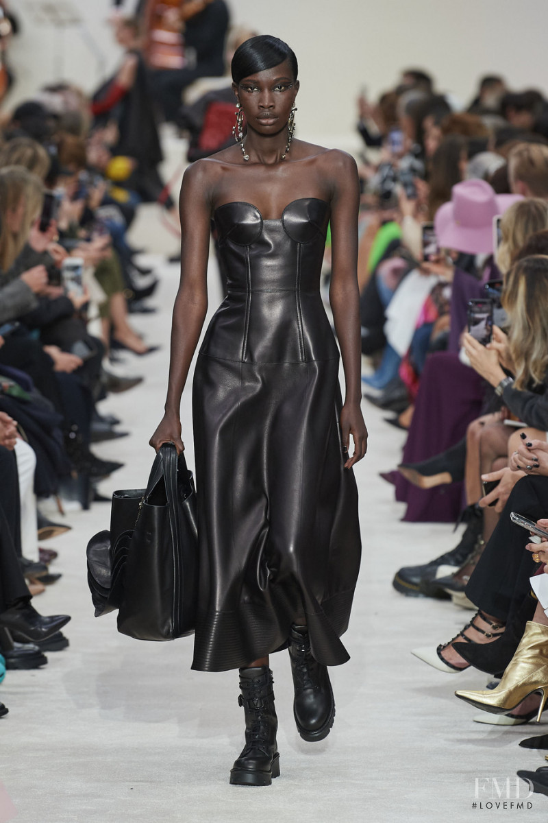 Adhel Bol featured in  the Valentino fashion show for Autumn/Winter 2020