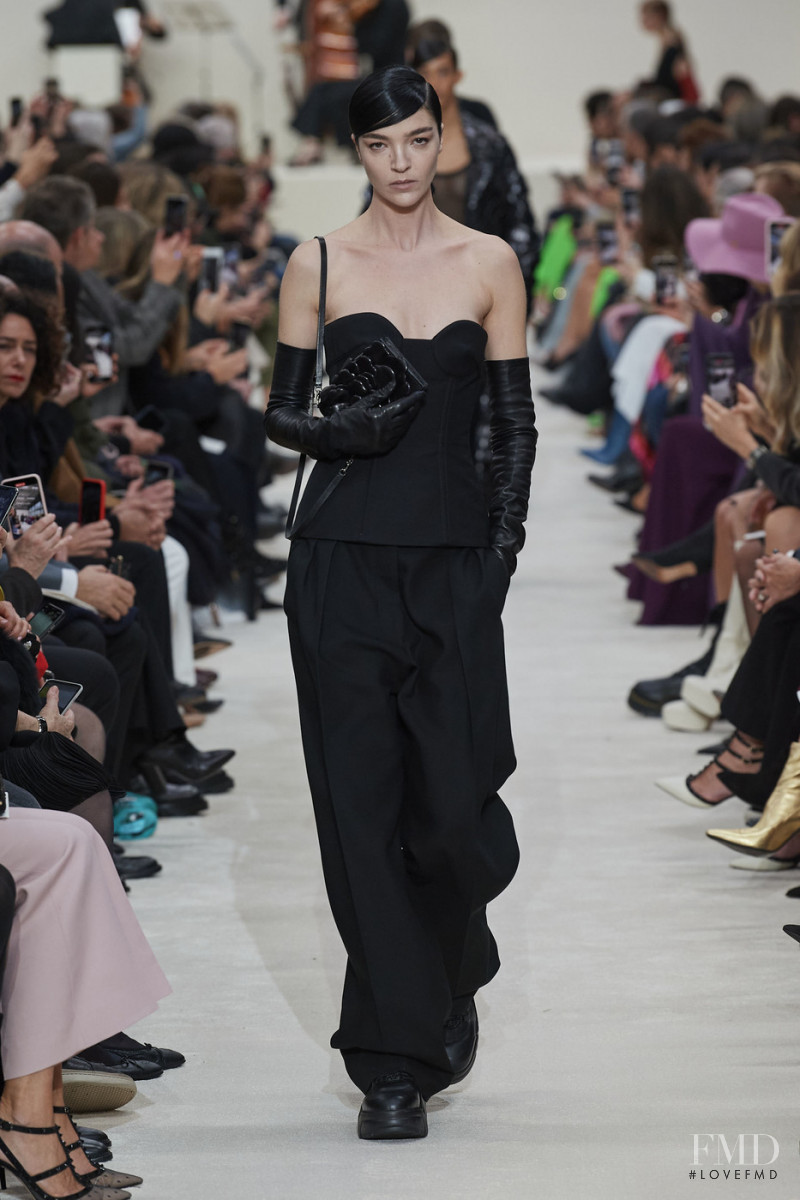 Mariacarla Boscono featured in  the Valentino fashion show for Autumn/Winter 2020