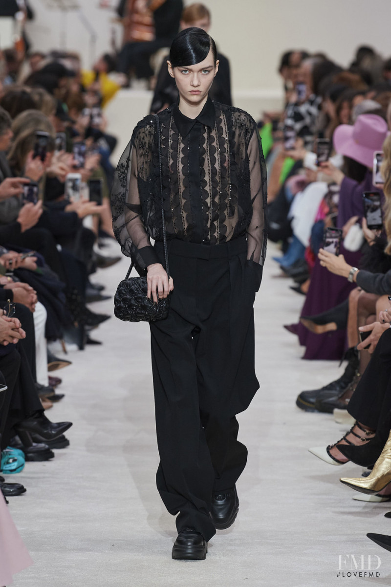 Sofia Steinberg featured in  the Valentino fashion show for Autumn/Winter 2020