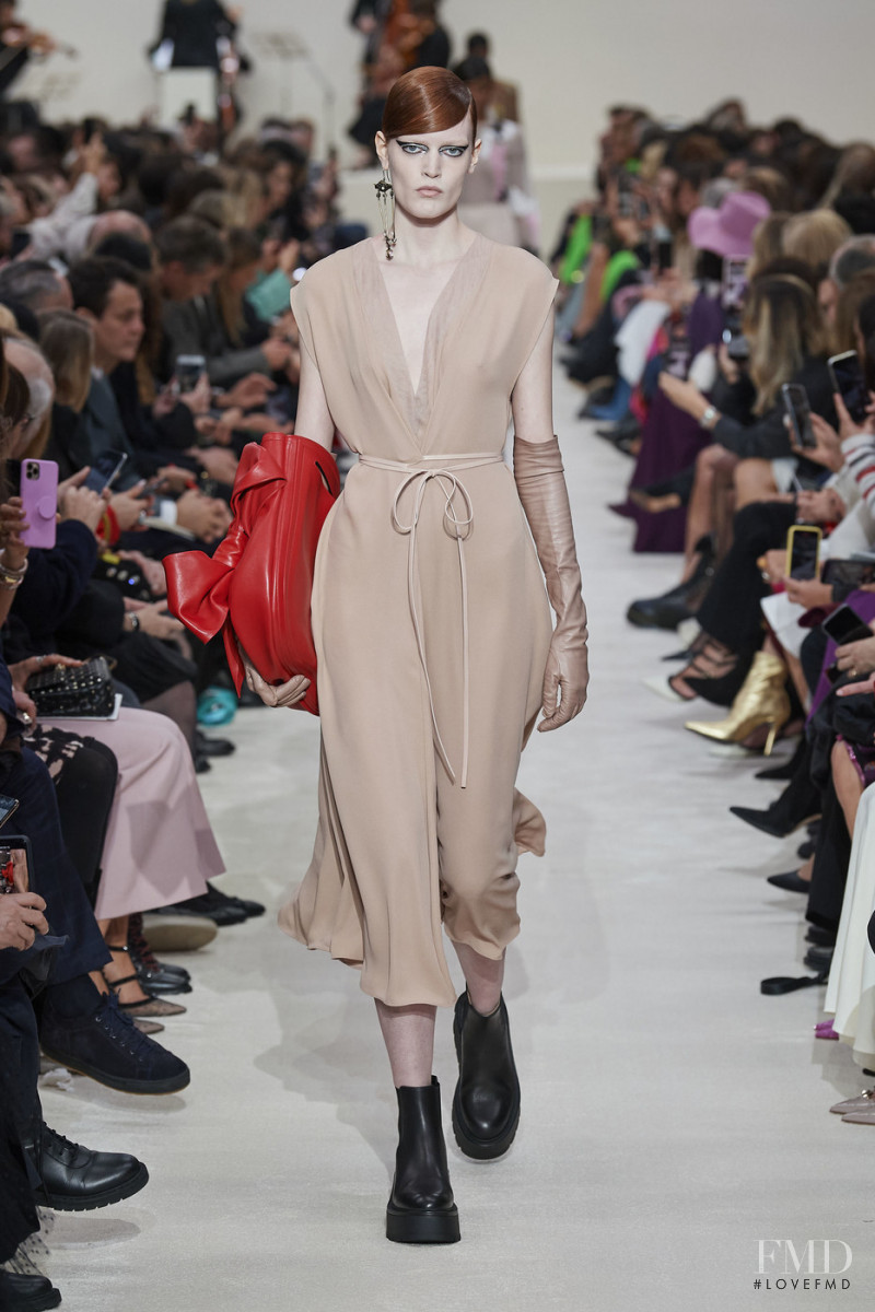 Millicent Rodges featured in  the Valentino fashion show for Autumn/Winter 2020