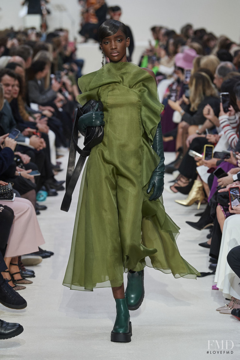 Maty Fall Diba featured in  the Valentino fashion show for Autumn/Winter 2020