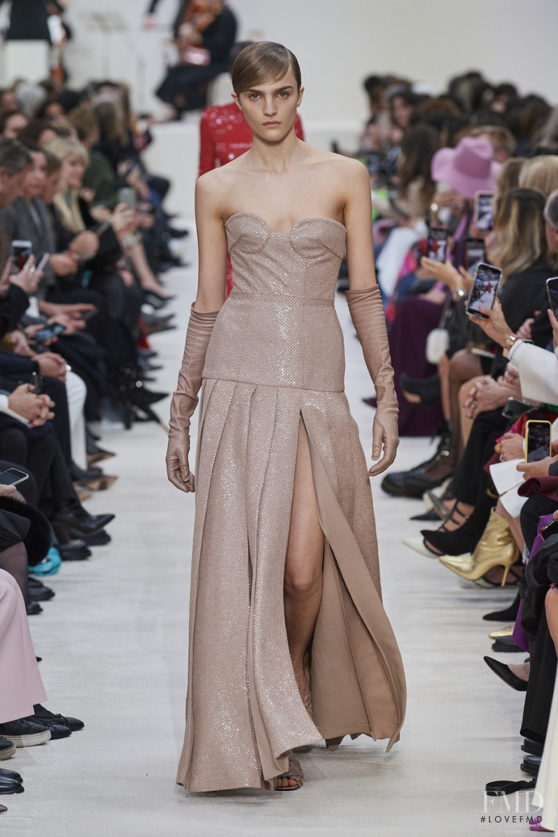 Josefine Lynderup featured in  the Valentino fashion show for Autumn/Winter 2020
