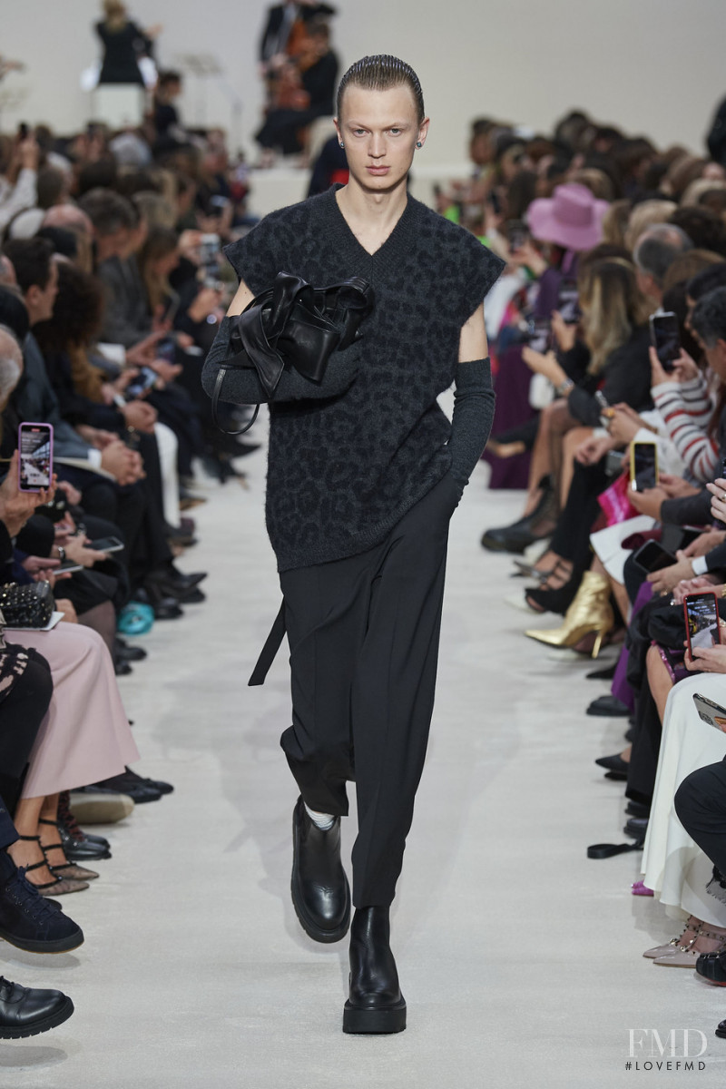 Jonas Glöer featured in  the Valentino fashion show for Autumn/Winter 2020