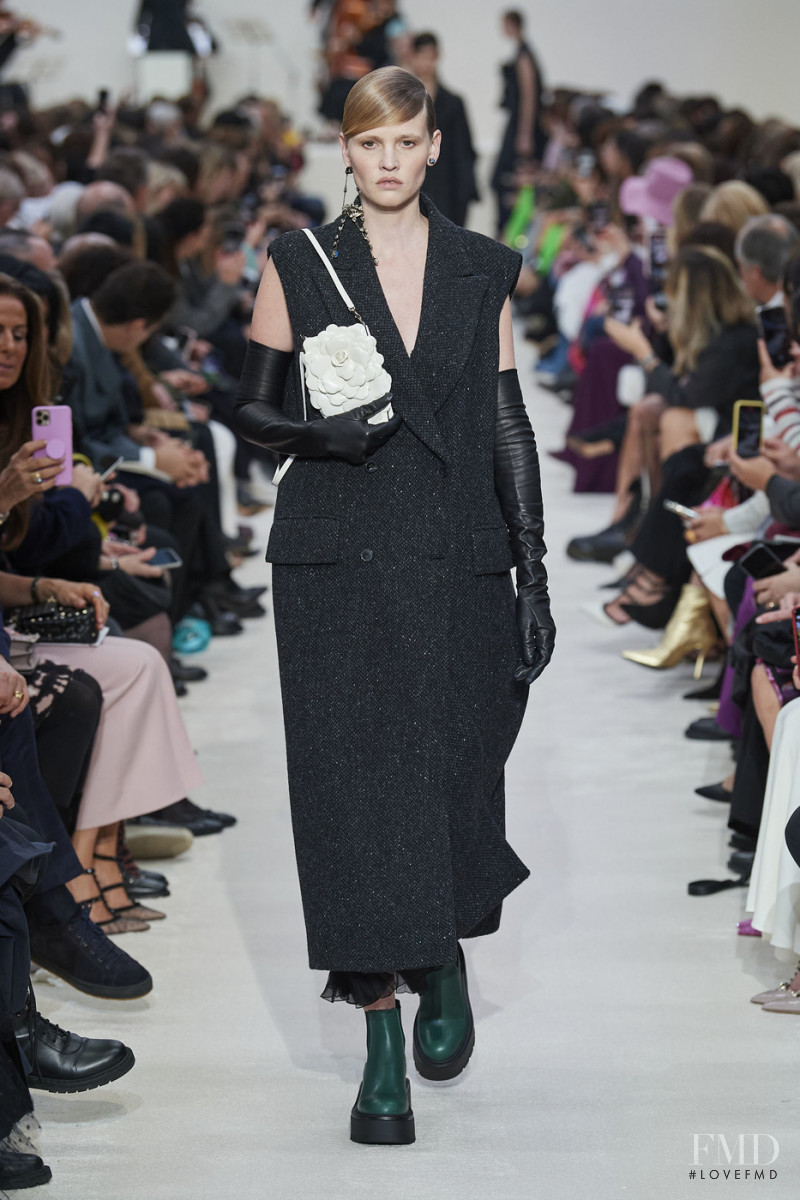 Lara Stone featured in  the Valentino fashion show for Autumn/Winter 2020