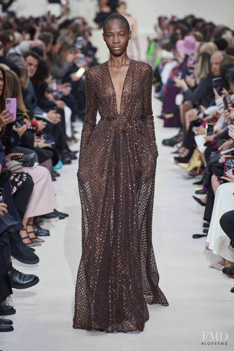 Victoire Victoria Nkwuda featured in  the Valentino fashion show for Autumn/Winter 2020