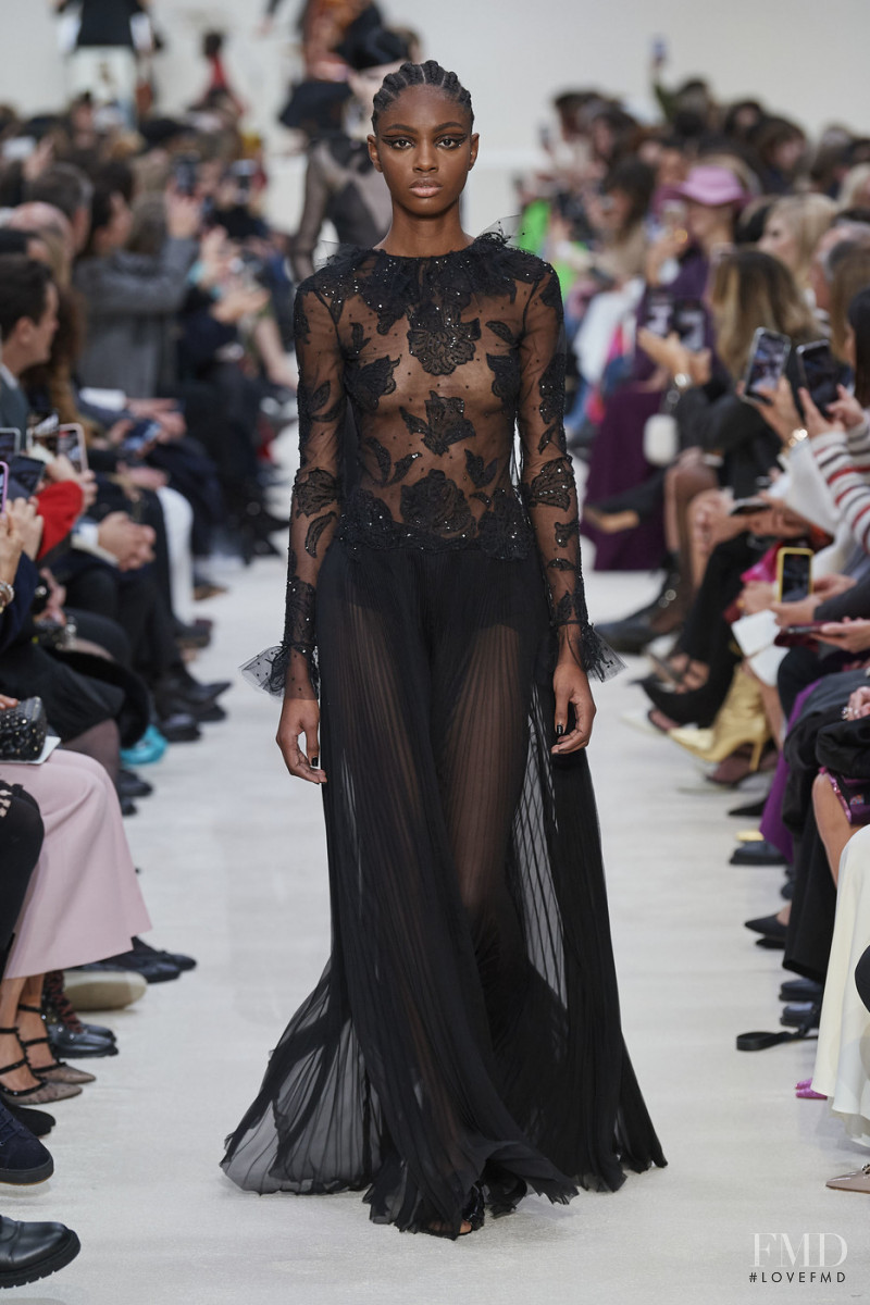 Laurina Lubino featured in  the Valentino fashion show for Autumn/Winter 2020