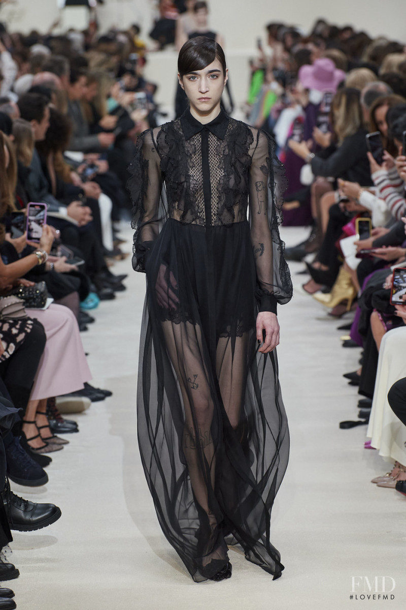 Zso Varju featured in  the Valentino fashion show for Autumn/Winter 2020