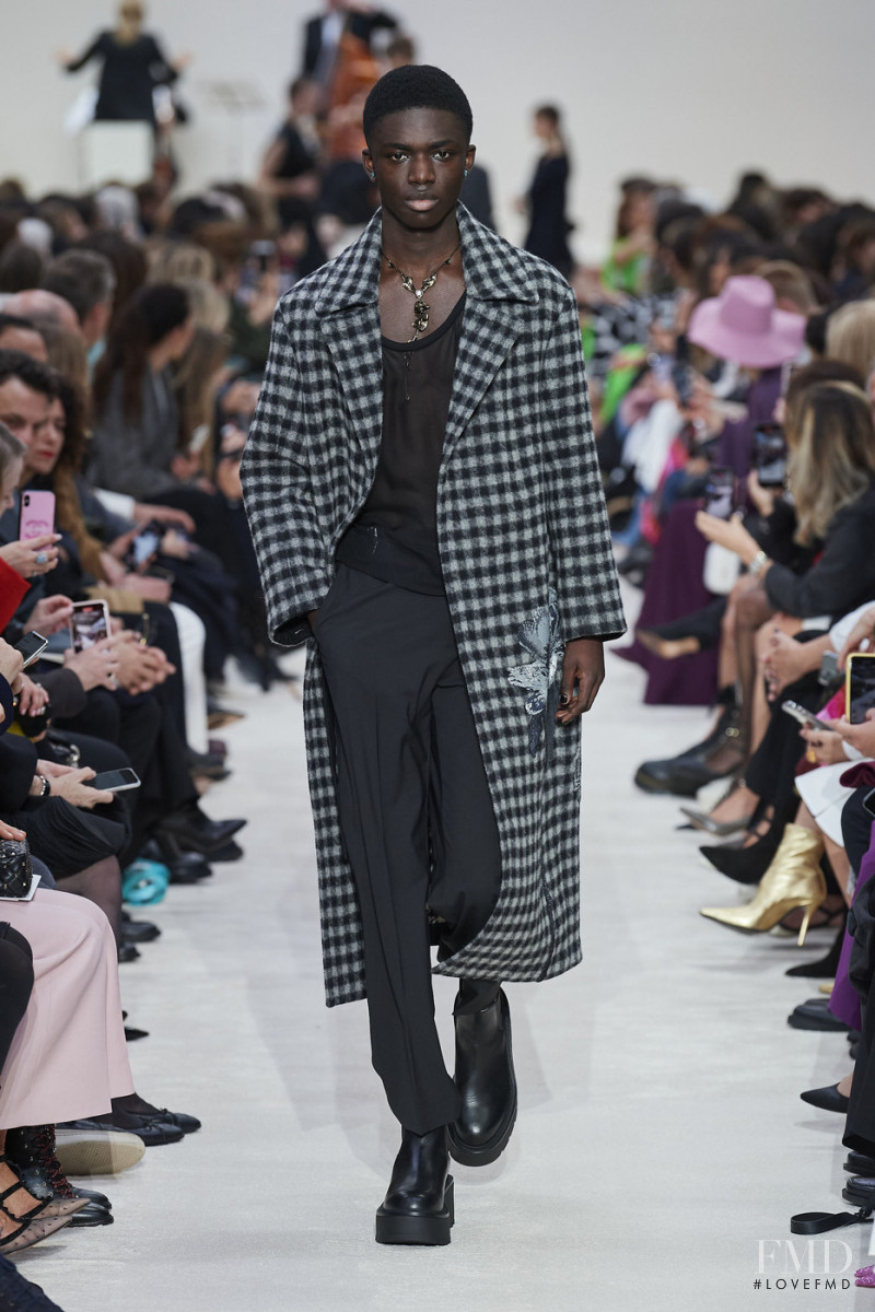 Jeremiah Berko Fourdjour featured in  the Valentino fashion show for Autumn/Winter 2020