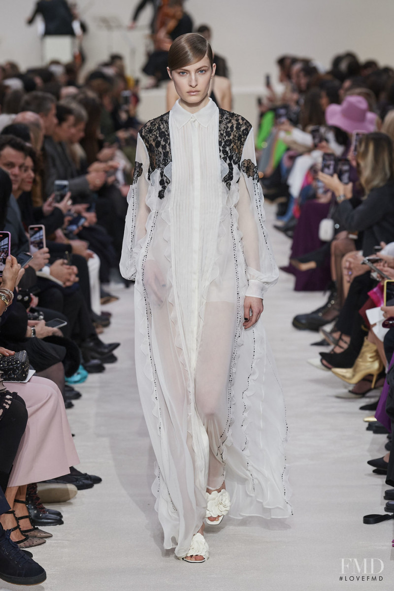 Felice Noordhoff featured in  the Valentino fashion show for Autumn/Winter 2020