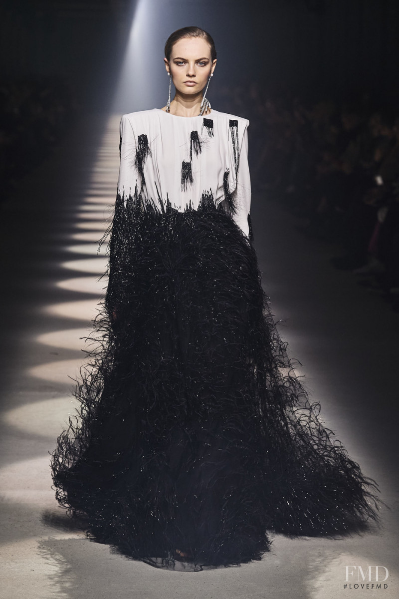 Fran Summers featured in  the Givenchy fashion show for Autumn/Winter 2020