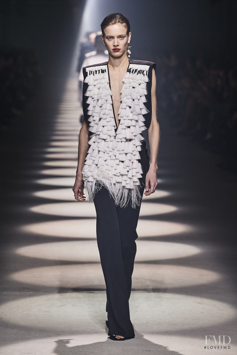Sarah Dahl featured in  the Givenchy fashion show for Autumn/Winter 2020