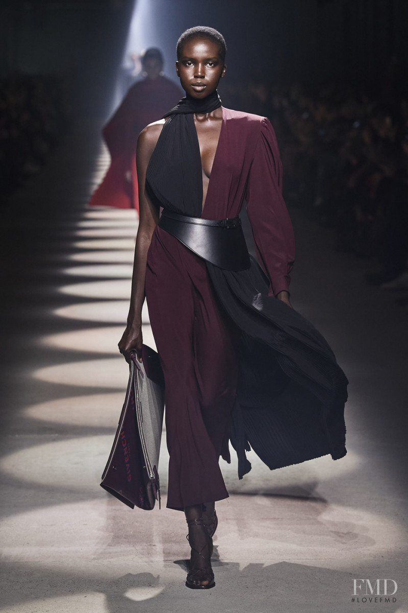 Ajok Madel featured in  the Givenchy fashion show for Autumn/Winter 2020