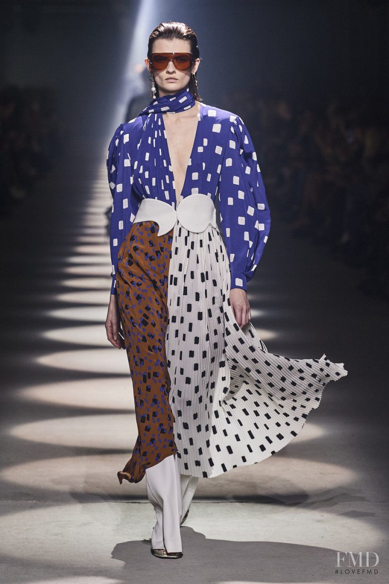 Lara Mullen featured in  the Givenchy fashion show for Autumn/Winter 2020