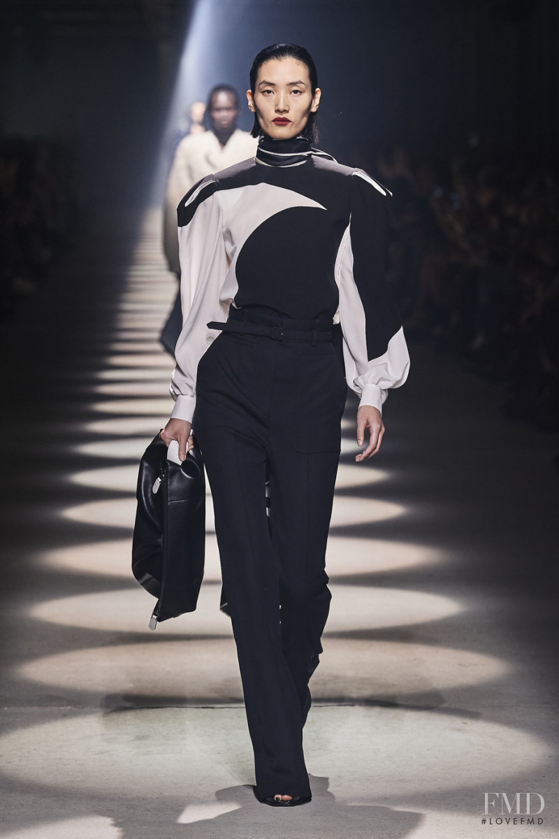 Lina Zhang featured in  the Givenchy fashion show for Autumn/Winter 2020