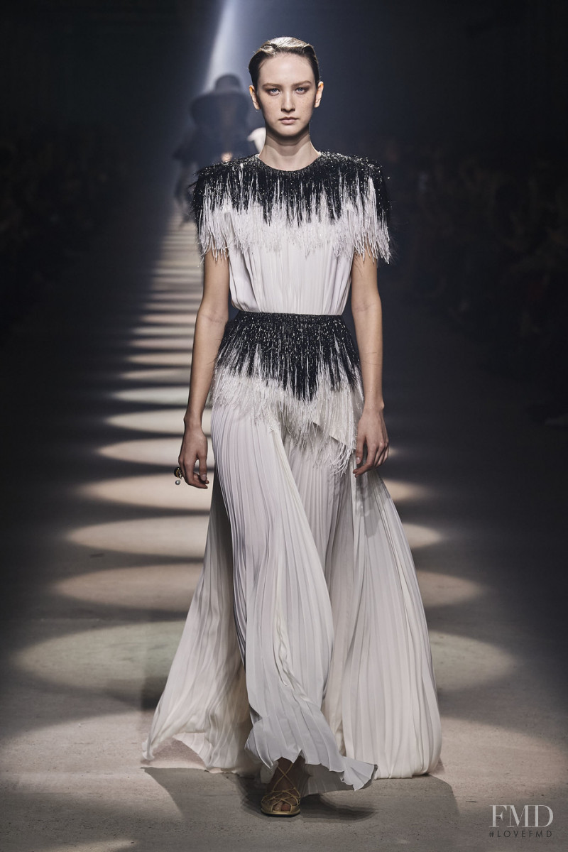 Polina Zavialova featured in  the Givenchy fashion show for Autumn/Winter 2020
