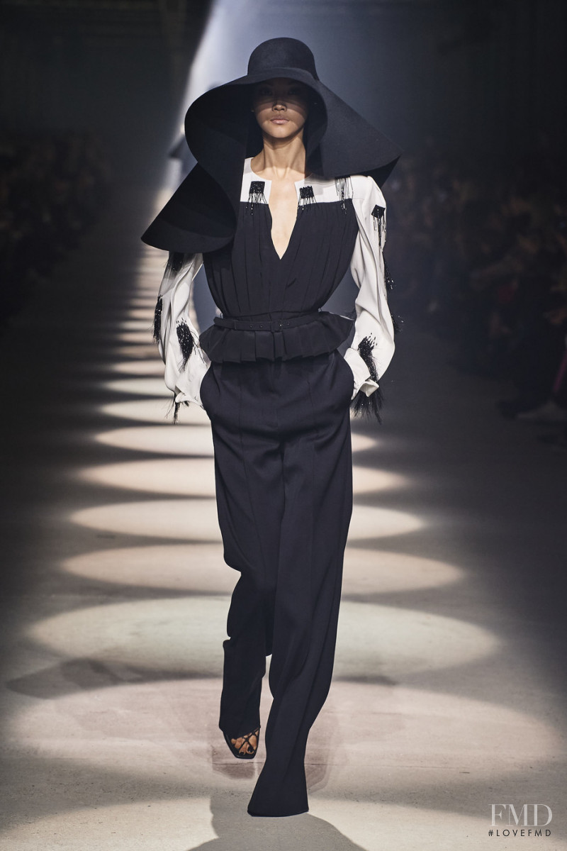 Mika Schneider featured in  the Givenchy fashion show for Autumn/Winter 2020