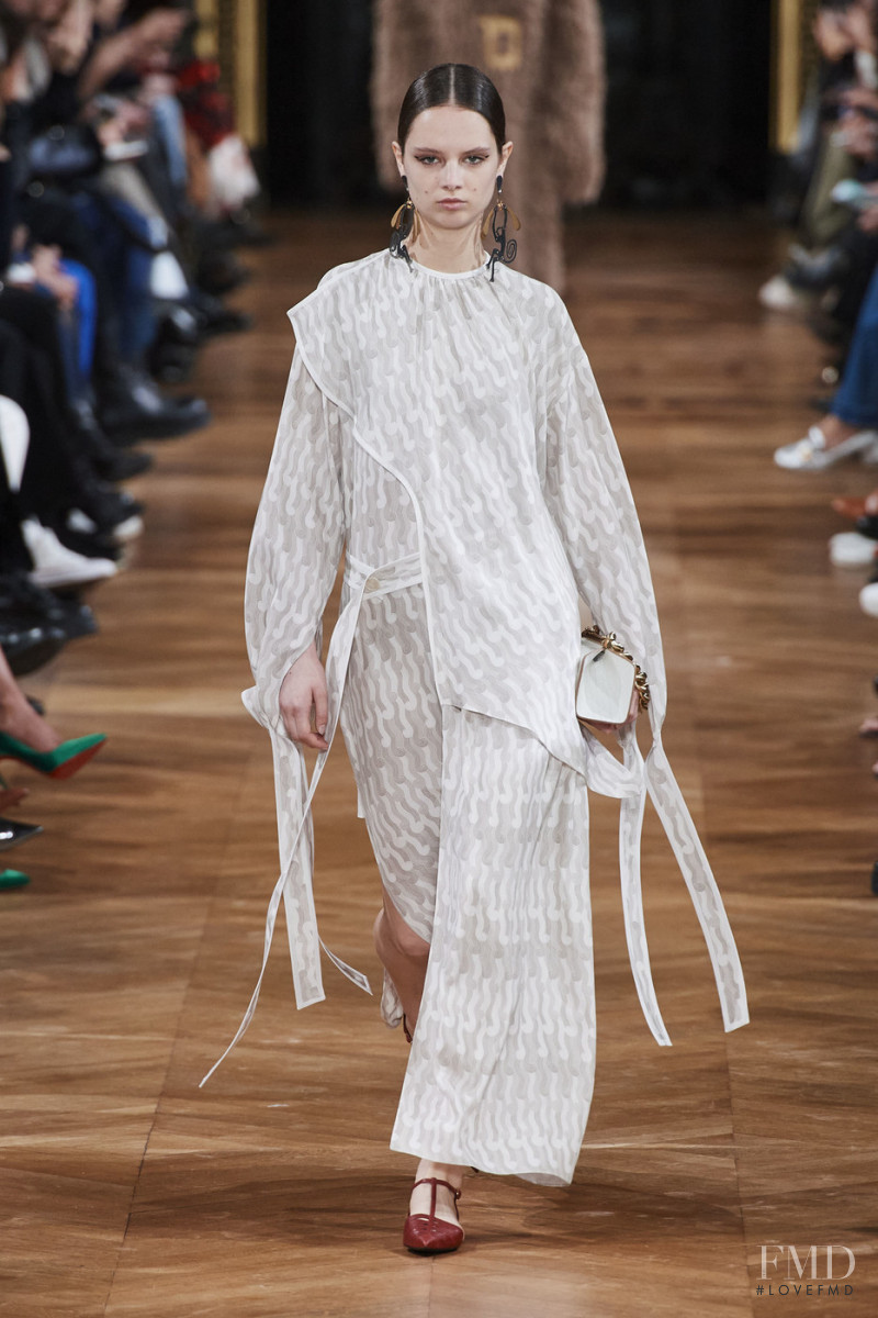 Giselle Norman featured in  the Stella McCartney fashion show for Autumn/Winter 2020