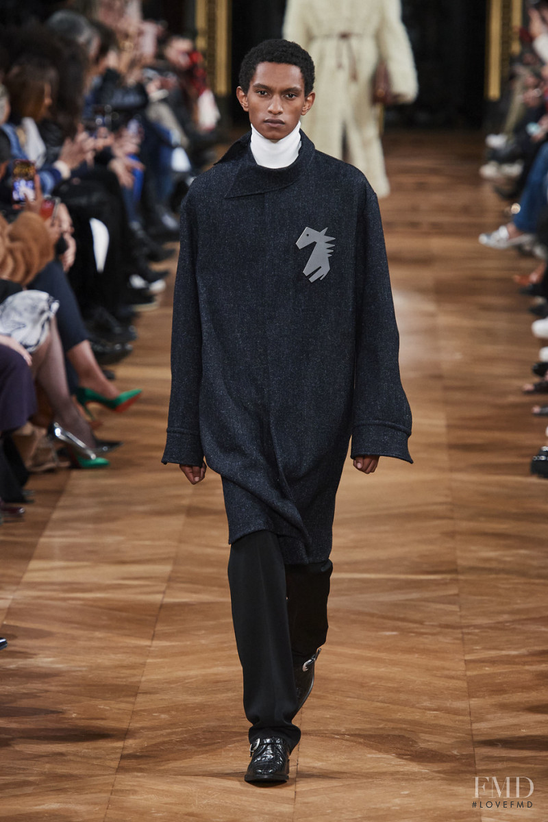 Matthew Seymour featured in  the Stella McCartney fashion show for Autumn/Winter 2020