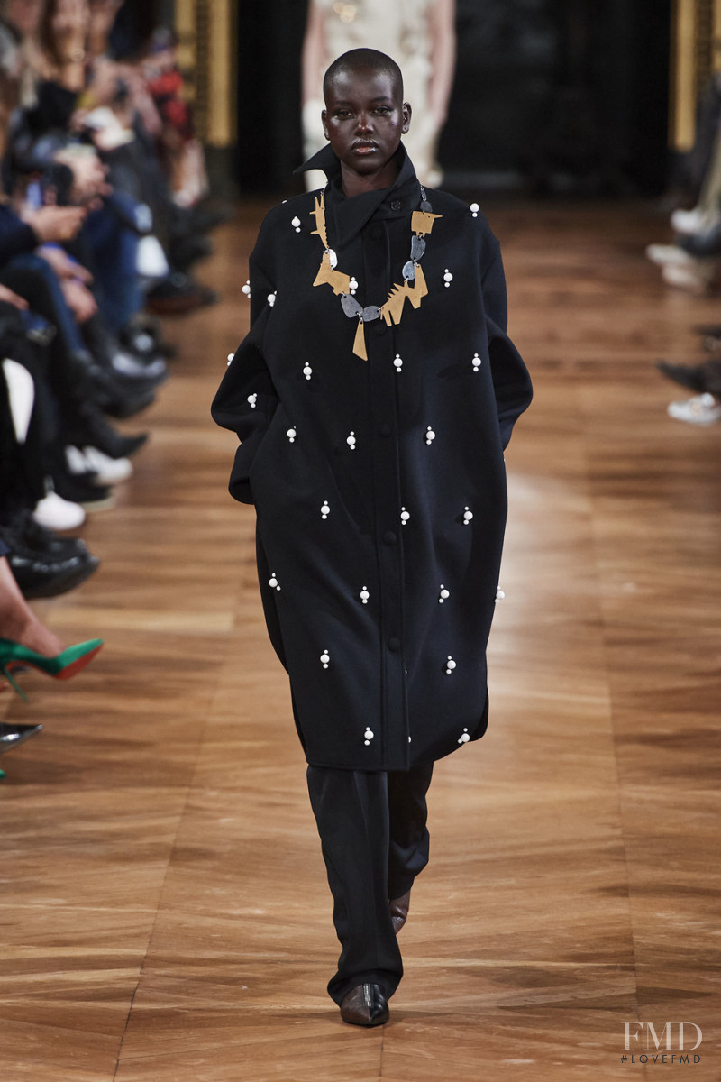 Adut Akech Bior featured in  the Stella McCartney fashion show for Autumn/Winter 2020