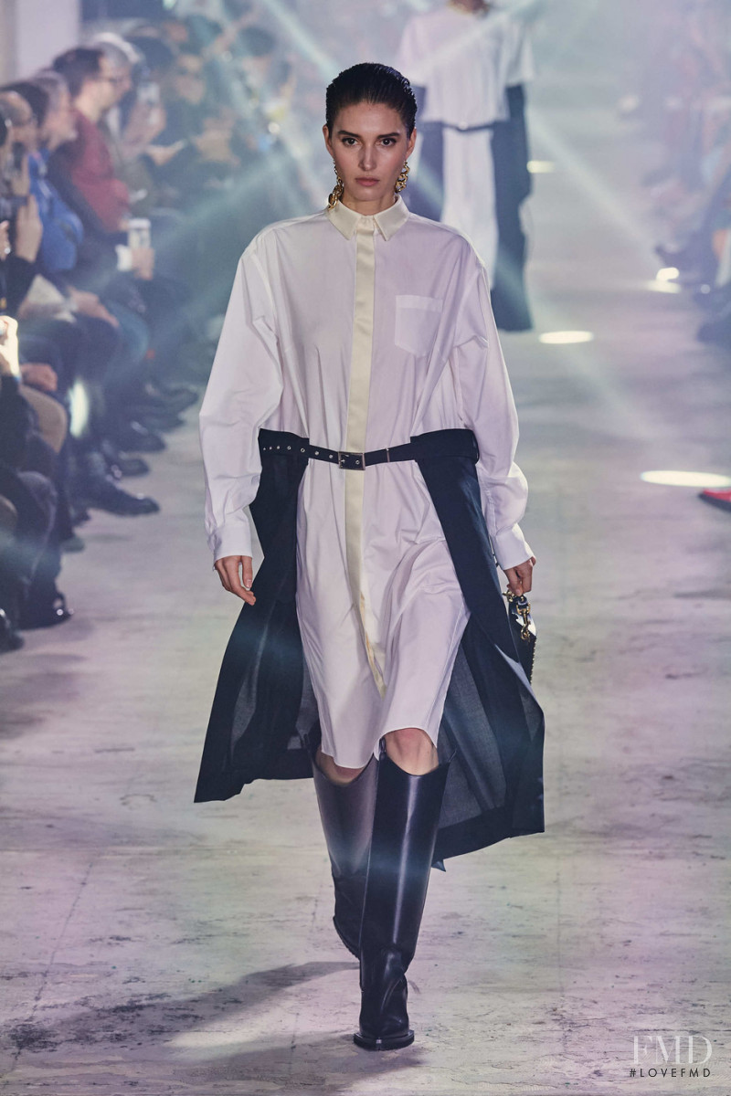 Rachelle Harris featured in  the Sacai fashion show for Autumn/Winter 2020