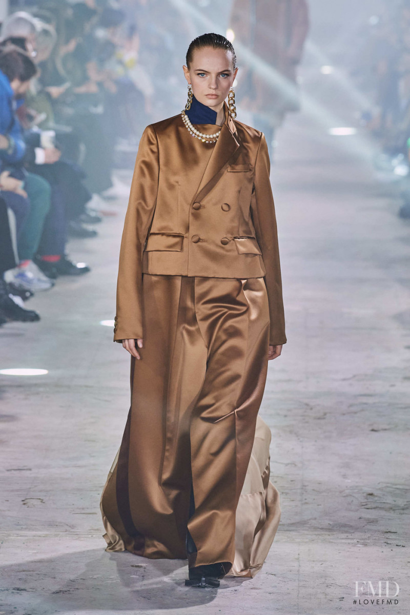 Fran Summers featured in  the Sacai fashion show for Autumn/Winter 2020