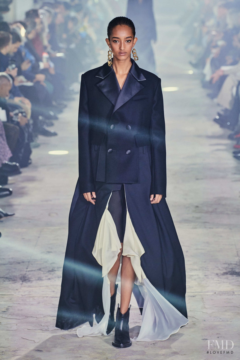 Mona Tougaard featured in  the Sacai fashion show for Autumn/Winter 2020