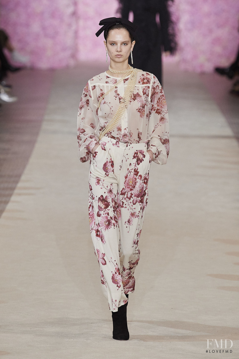 Giselle Norman featured in  the Giambattista Valli fashion show for Autumn/Winter 2020