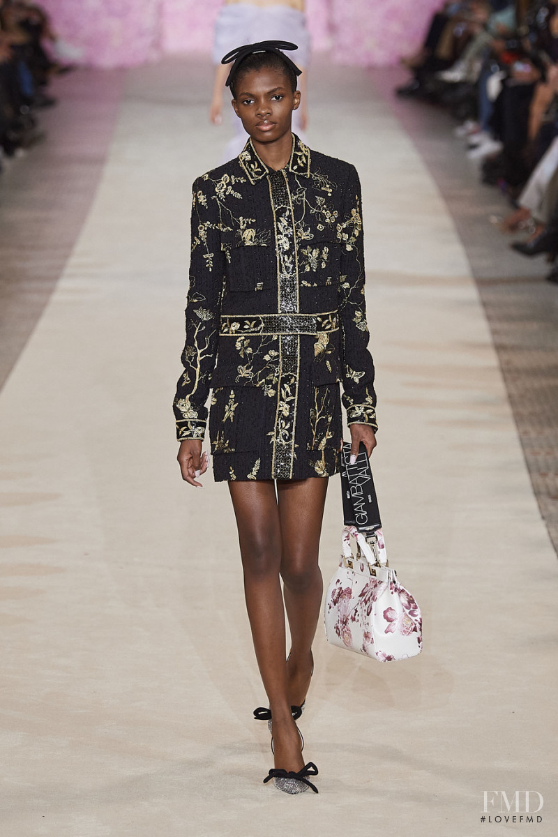 Ayobami  Okekunle featured in  the Giambattista Valli fashion show for Autumn/Winter 2020