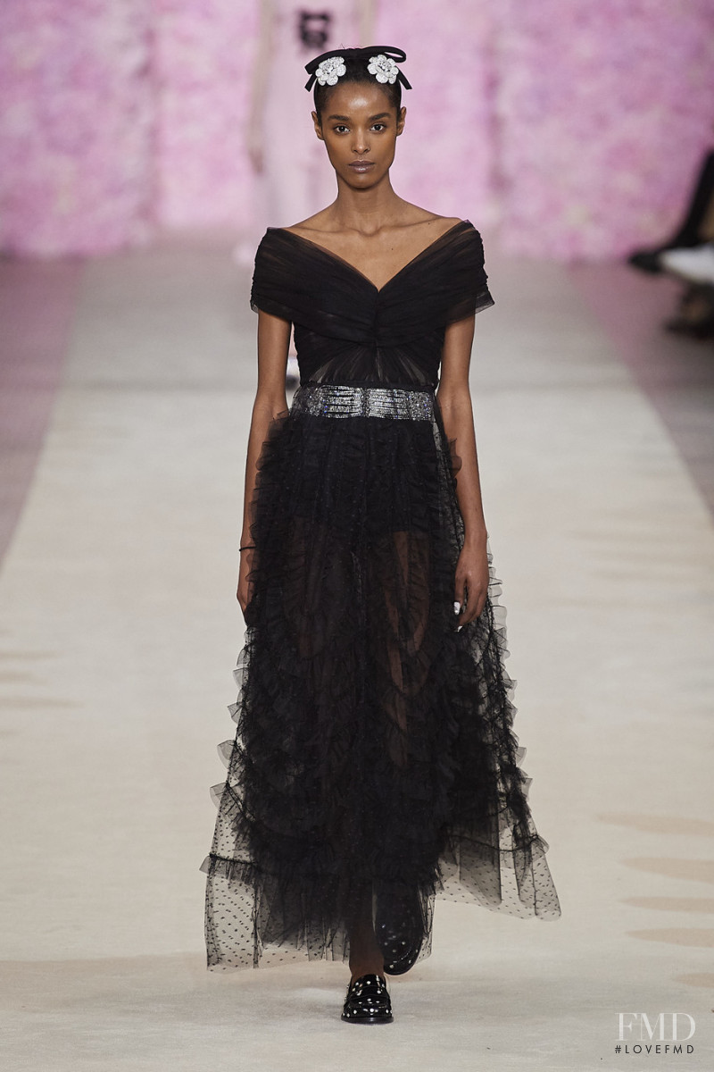 Malika Louback featured in  the Giambattista Valli fashion show for Autumn/Winter 2020