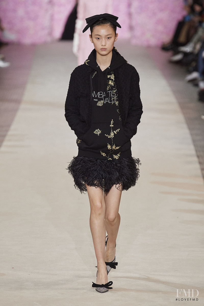 Tinglei Liu featured in  the Giambattista Valli fashion show for Autumn/Winter 2020