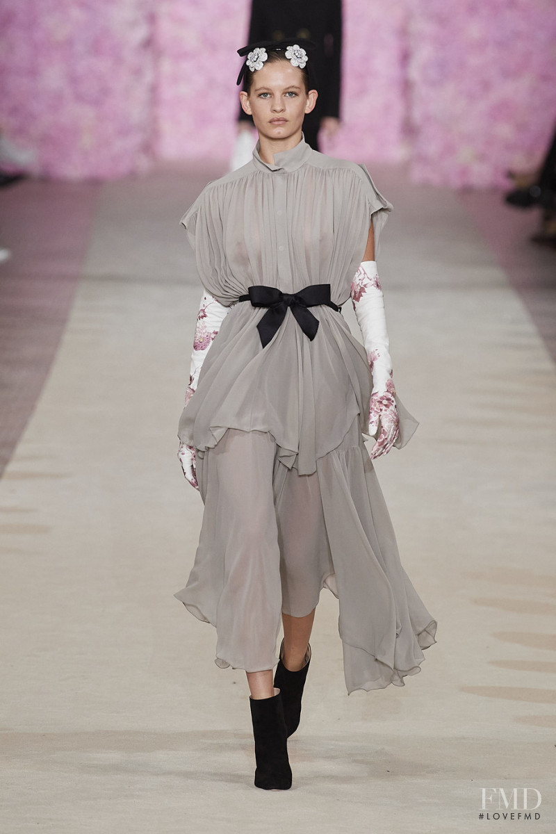 Ansolet Rossouw featured in  the Giambattista Valli fashion show for Autumn/Winter 2020