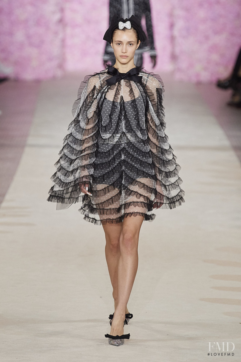 Asya Yershova featured in  the Giambattista Valli fashion show for Autumn/Winter 2020