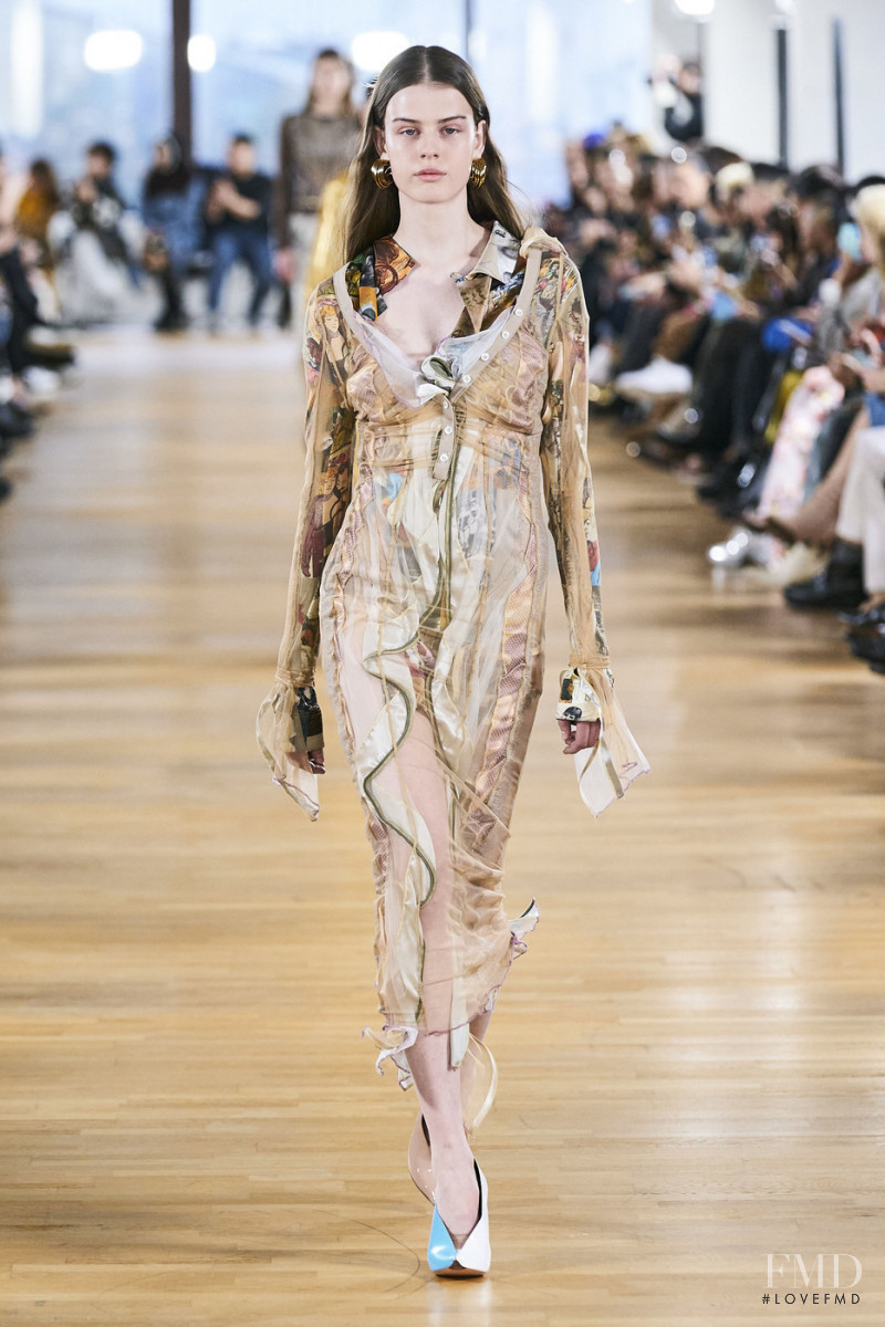 Polina Kravchuk featured in  the Y/Project fashion show for Autumn/Winter 2020