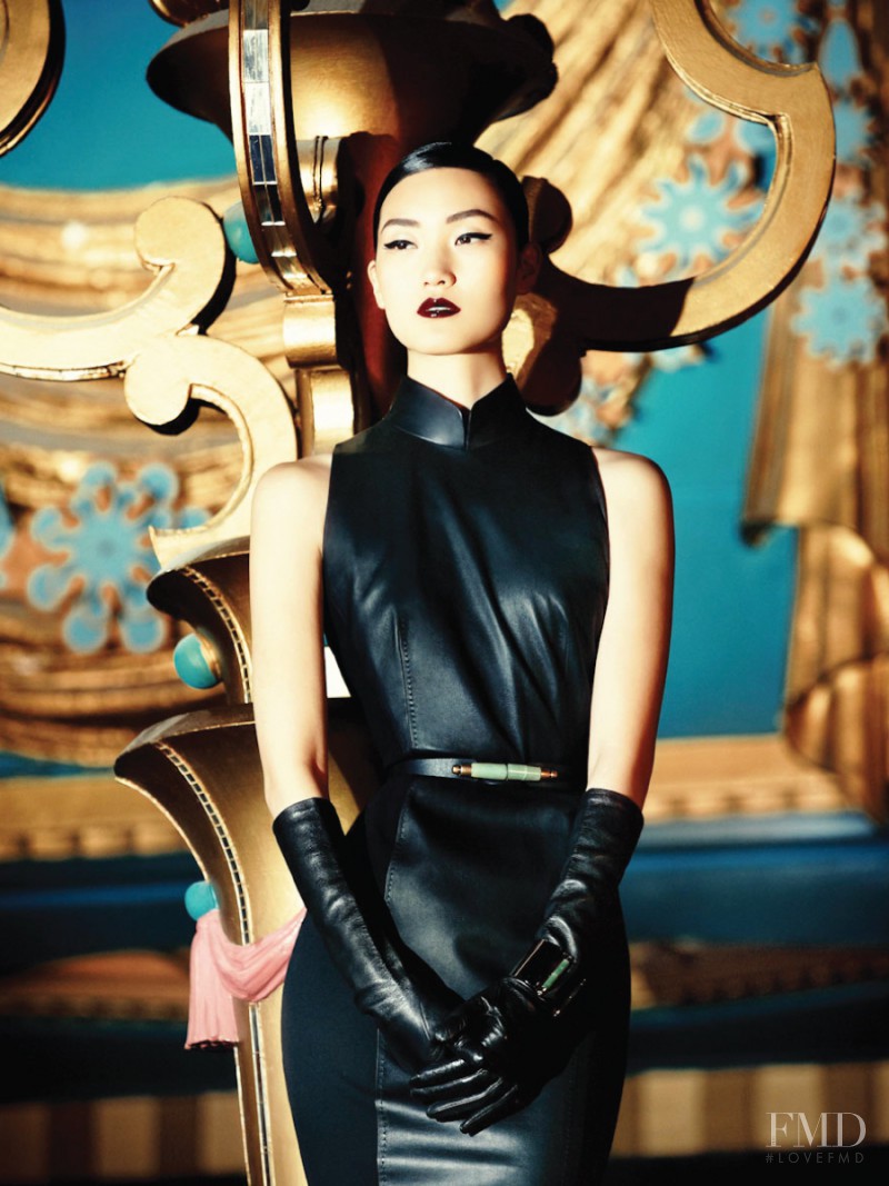 Lina Zhang featured in  the Shanghai Tang advertisement for Autumn/Winter 2013